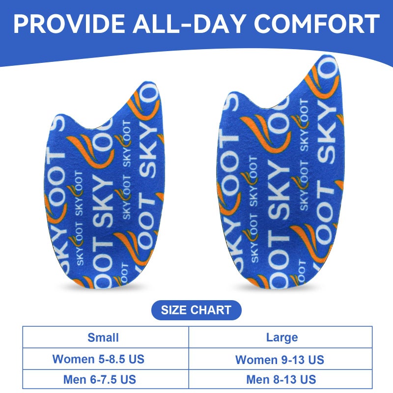 Skyfoot Heel Cups for Achilles Tendonitis  Heel Bone Spurs  Orthotic Inserts for Achilles Tendon Support  Heel Cushions for Heel Pain Relief for Women and Men (Small) - Image 4